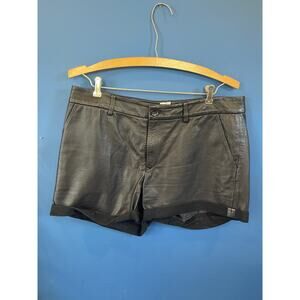 Black Leather Shorts brand is BIRD by Juicy Couture Size 8